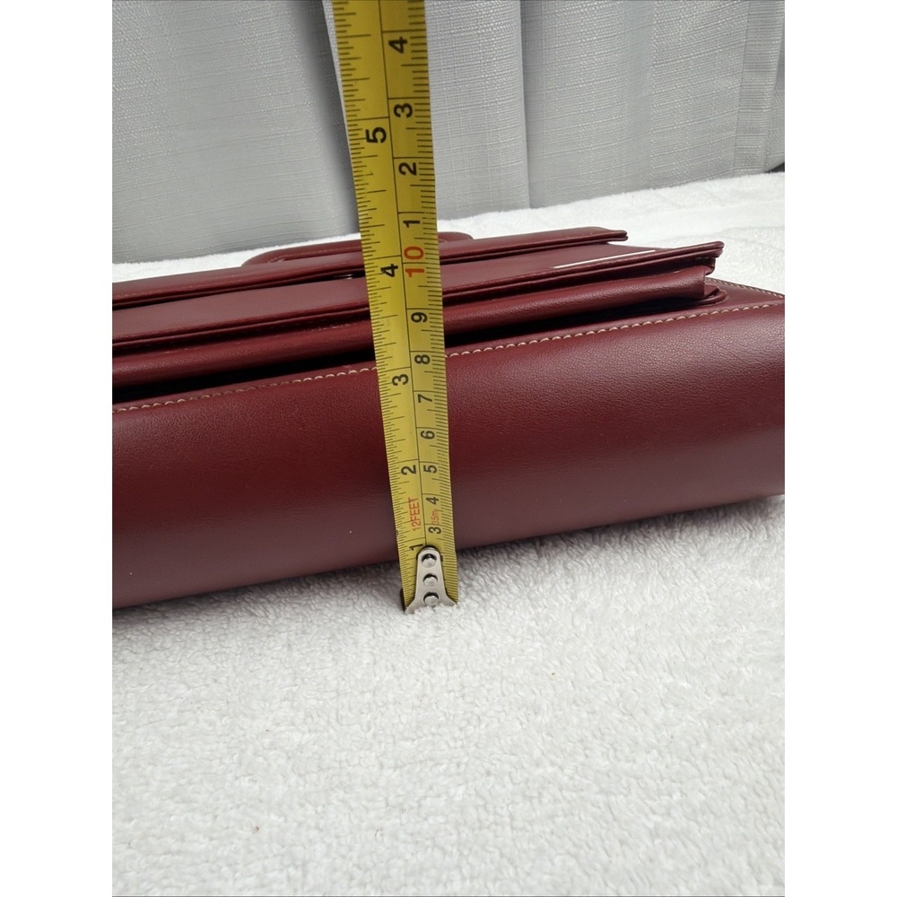 Vtg FRANKLIN COVEY Red  7 Ring Planner Binder  w/ Retractable Handles  8" x 11" - Picture 7 of 16